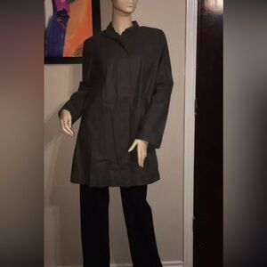 EILEEN FISHER Coated Orega Cotton Jacket Womens Size xS $338